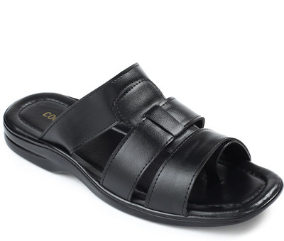 LIBERTY Men Slippers(Black , 6)