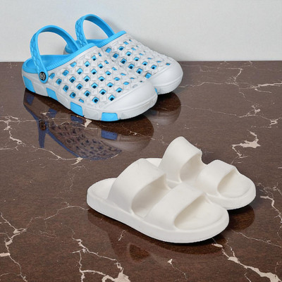 Acorn Men Slides(Blue, White , 10)