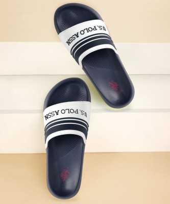 U.S. POLO ASSN. Men Slides(Navy , 6)