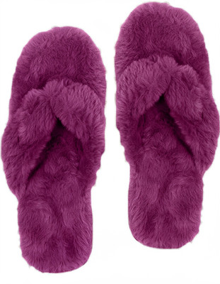 WOLVESDEN Women Slippers(Pink , 6.5)