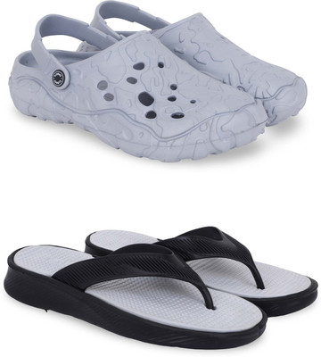 Pampy Angel Men Slippers(Grey, Grey , 6)