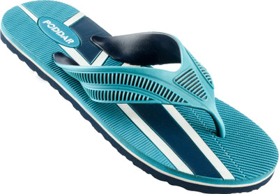 PODDAR Men Slippers(Blue , 8)