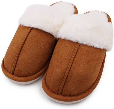 VRITRAZ Men Slippers(Brown , 7)