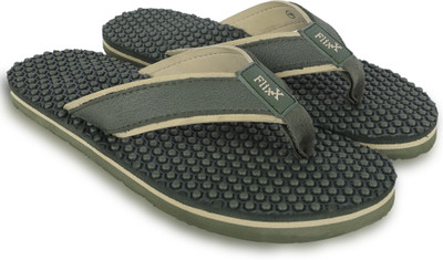 Flixx Men Slippers(Olive , 8)