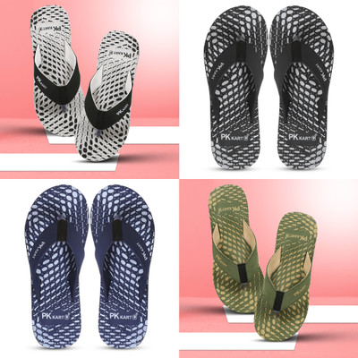 PKKART Men Flip Flops(Multicolor , 8)