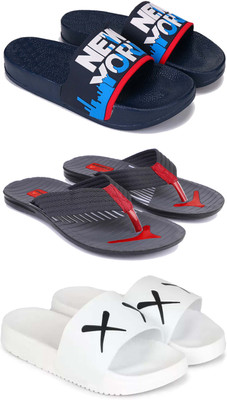 DRACKFOOT Men Slippers(White , 9)