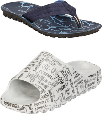Orvax Men Slides(Blue , 8)