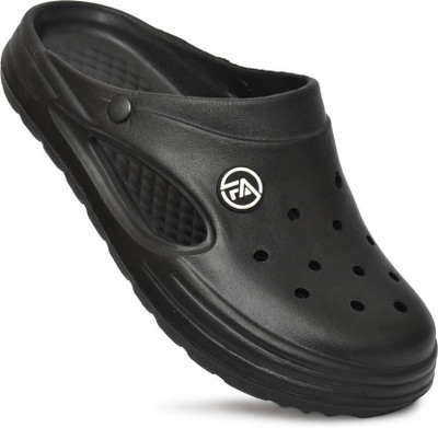 SATERRA Men Slippers(Black , 9)