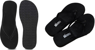 BOOMBEAUTY Women Flip Flops(Multicolor , 4)