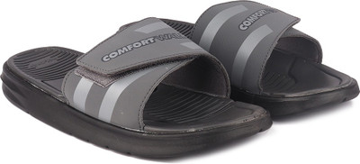 COMFORT WALK Men Slides(Grey , 8)