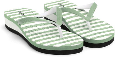 Skytrap Women Flip Flops(Natural , 8)