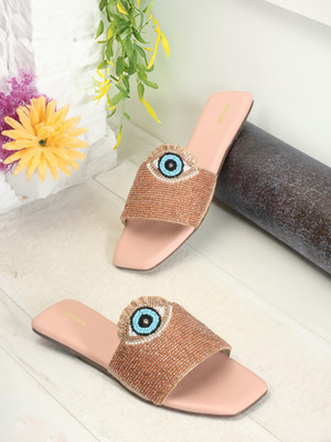 ANOUK Women Slides(Pink , 6)