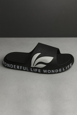 Fashion Engineer Men Slippers(White, Black , 9)