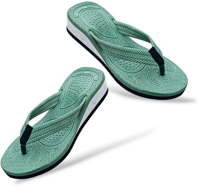 Gripsy Women Slippers(Green , 8)