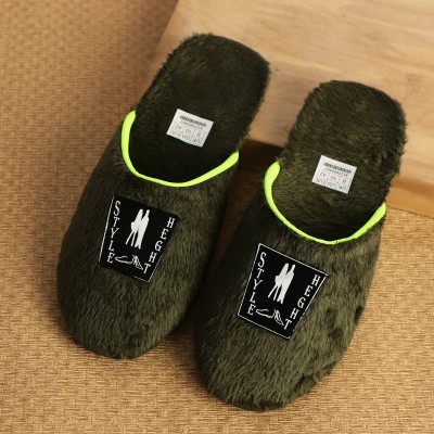 STYLE HEIGHT Men Slippers(Green , 9)