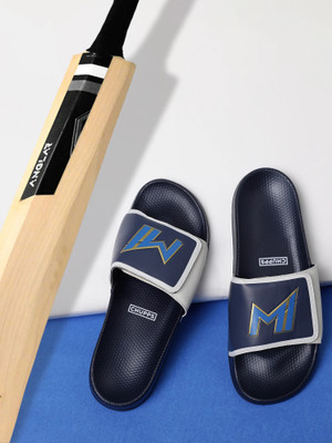 Chupps Men Mi Official Sliders Navy Blue Men's Comfortable Slides & Flip Flop Slides(Blue , 9)