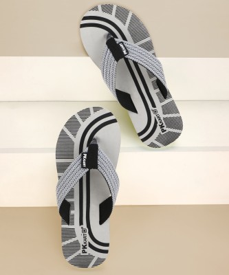 PKKART Men Flip Flops(Grey , 10)