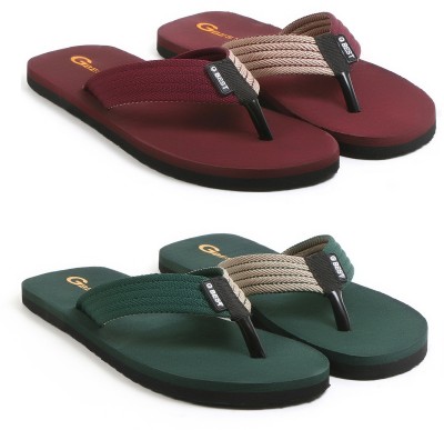 G Best Men Flip Flops(Multicolor , 7)