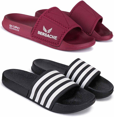 BERSACHE Men Slides(Multicolor , 8)