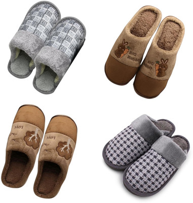 Mahi Enterprises Men Flip Flops(Grey, Brown, Brown, Grey , 7)