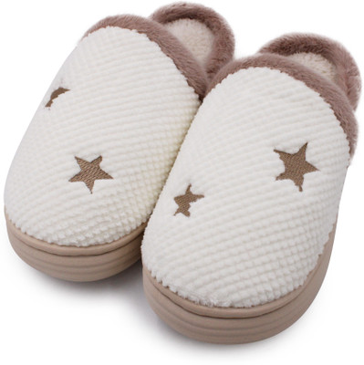 VRITRAZ Women Slippers(White , 7)