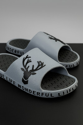Drimo Men Slides(Grey , 6)