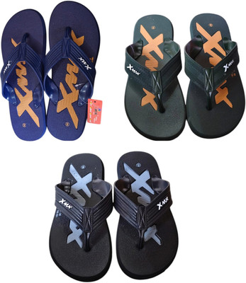 DEEPAKTRADERS Men Slippers(Blue, Green, Black , 9)