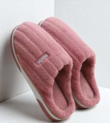 WOLVESDEN Women Flip Flops(Pink , 4)