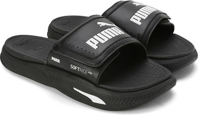 PUMA Men Slides(Black , 11)