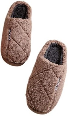 DRUNKEN Men Flip Flops(Brown , 9)