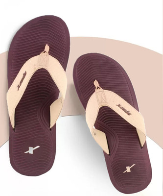 Sparx Men Flip Flops(Brown , 7)