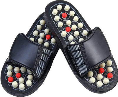 Footriti Men Slides(Black , 6)