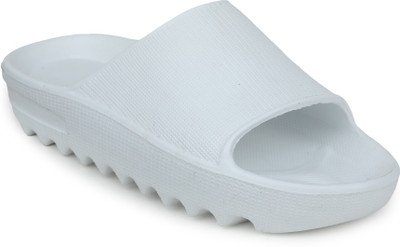 Greentech Men Slides(White , 6)