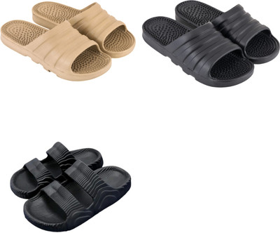 Feel alive Men Slippers(Multicolor , 10)