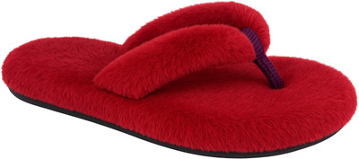 Sale YUG Women Flip Flops(Maroon , 5)