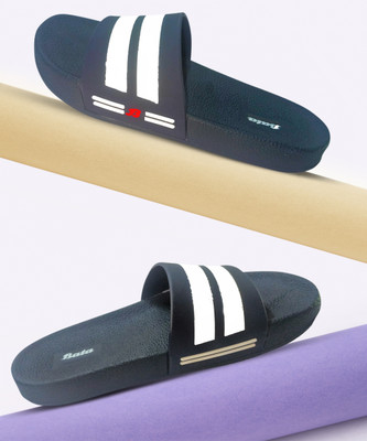 Bata Men Slides(Black , 10)