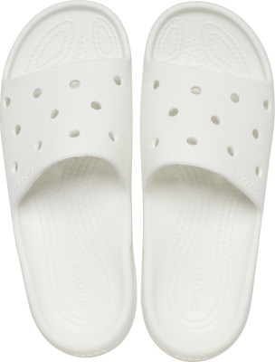 CROCS Women Slides(White , 9)