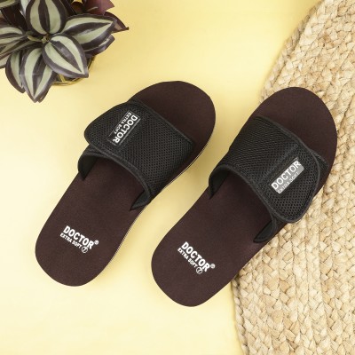 DOCTOR EXTRA SOFT Men DOCTOR EXTRA SOFT Ortho Care Diabetic Orthopaedic Comfort Dr Slippers, Sliders and Flipflops For Men's and Boy's Slides(Brown 5)