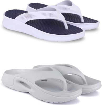 KAPYANSH Men Slippers(Blue, Grey , 10)
