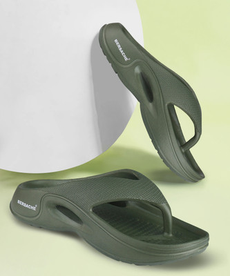 BERSACHE Men Slides(Green , 8)