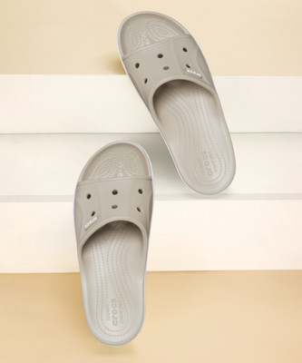 CROCS Women Bayaband Cllide Slides(Beige , 8 UK/India)