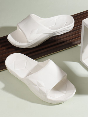 Bootco Women Slides(White , 4)