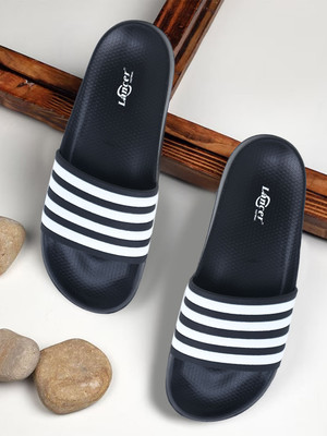 LANCER Men Slides(Black , 9)