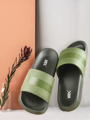 HRX by Hrithik Roshan Women Slides(Olive , 6)