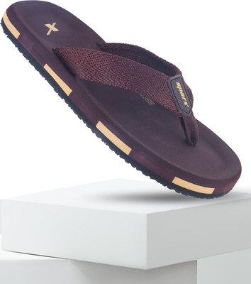 Sparx Men Flip Flops(Brown, Brown , 6)