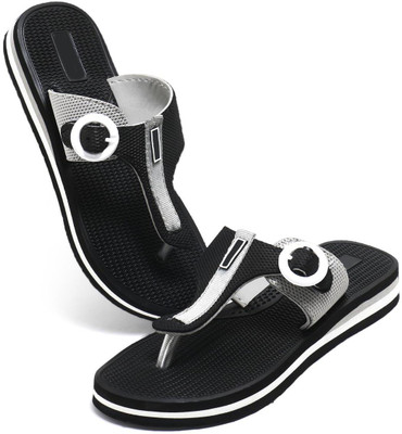 TOMSY CHOICE Men Slides(Black , 4)