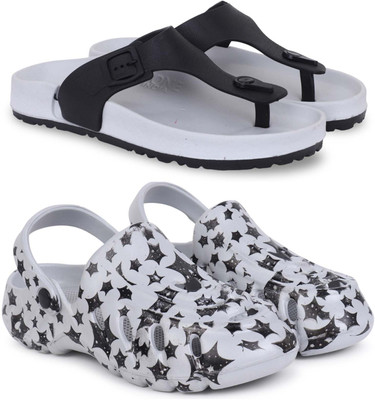 KAPYANSH Men Slippers(Grey, Grey , 8)
