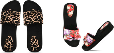 BOOMBEAUTY Women Slides(Multicolor , 7)
