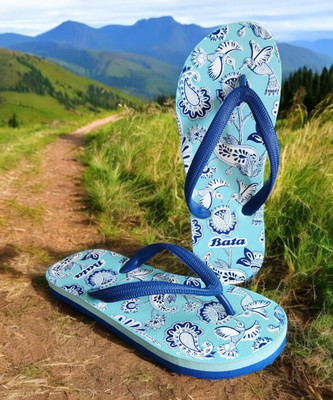 Bata Women Slippers(Blue , 7)