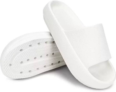 DAKU SHOES Men Flip Flops(White , 10)